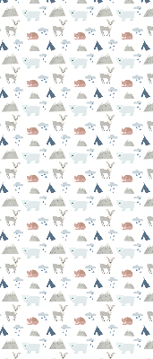 Blackout roller blind Mountains rain animals
