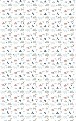 Blackout roller blind Mountains rain animals