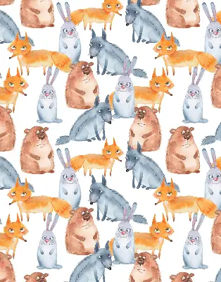 Blackout roller blind for window animals print