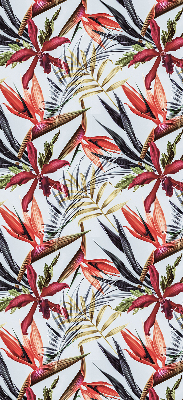 Fabric roller blind for window Exotic leaves