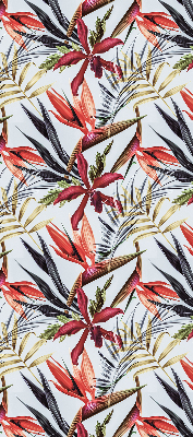Fabric roller blind for window Exotic leaves
