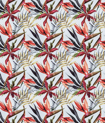 Fabric roller blind for window Exotic leaves
