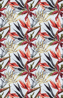 Fabric roller blind for window Exotic leaves
