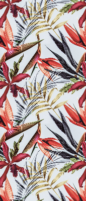 Fabric roller blind for window Exotic leaves