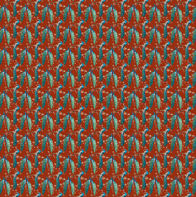 Blackout roller blind Peacocks on the branches