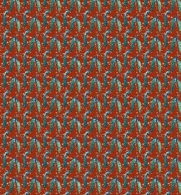Blackout roller blind Peacocks on the branches