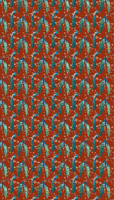Blackout roller blind Peacocks on the branches