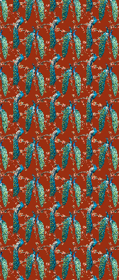 Blackout roller blind Peacocks on the branches