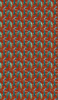 Blackout roller blind Peacocks on the branches