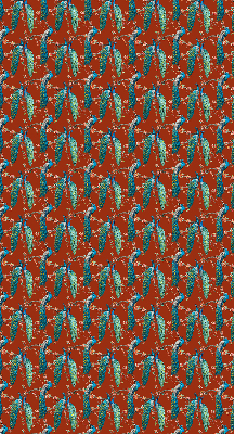 Blackout roller blind Peacocks on the branches