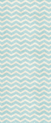 Fabric roller blind for window Blue zigzags