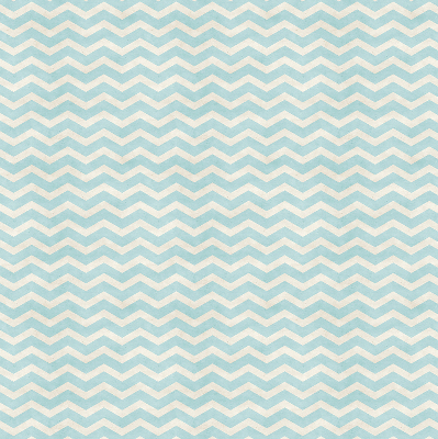Fabric roller blind for window with a blue zigzag pattern