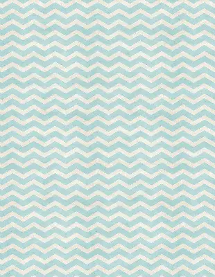 Fabric roller blind for window with a blue zigzag pattern