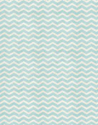 Fabric roller blind for window with a blue zigzag pattern