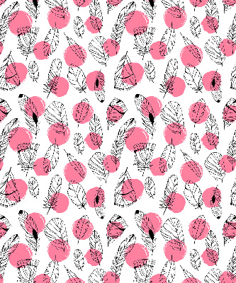 Blackout roller blind Feathers and pink dots