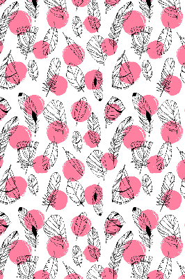 Blackout roller blind Feathers and pink dots