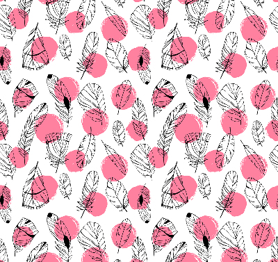 Blackout roller blind Feathers and pink dots