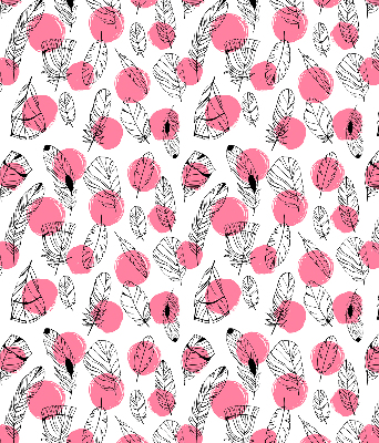 Blackout roller blind Feathers and pink dots