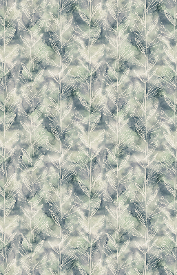 Fabric roller blind for window Sketch of a plant on a colored background