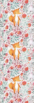Fabric roller blind for window Animals and plants