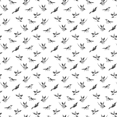 Blackout roller blind for window Birds