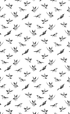 Blackout roller blind for window Birds