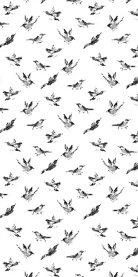 Blackout roller blind with birds pattern