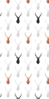 Blackout roller blind Drawn deer heads