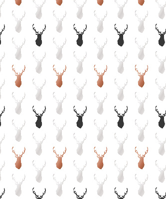 Blackout roller blind Drawn deer heads