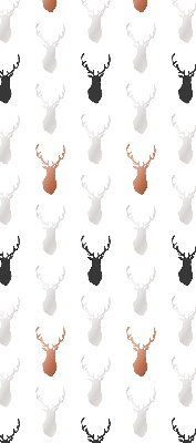 Blackout roller blind Drawn deer heads