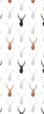 Blackout roller blind Drawn deer heads