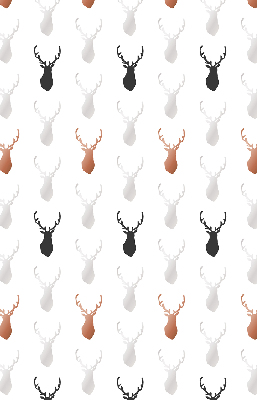 Blackout roller blind Drawn deer heads