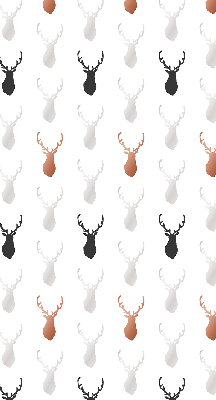 Blackout roller blind Drawn deer heads
