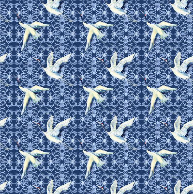Blackout roller blind for window Herons