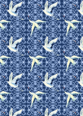 Blackout roller blind for window Herons