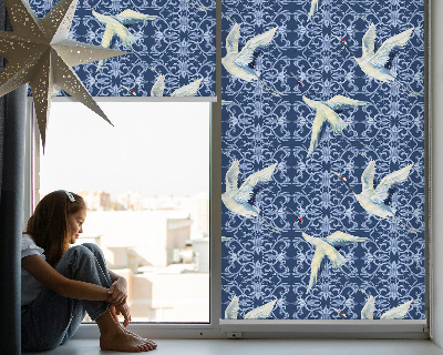 Blackout roller blind for window Herons