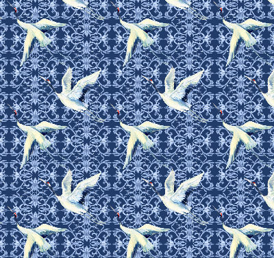 Blackout roller blind for window Herons