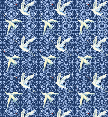 Blackout roller blind for window Herons