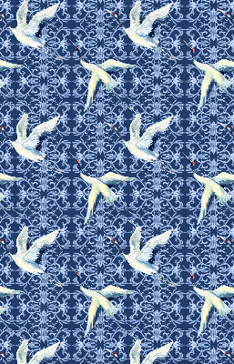 Blackout roller blind for window Herons