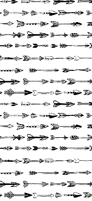 Blackout roller blind Sketch of arrows