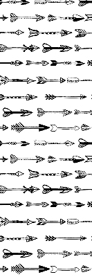 Blackout roller blind Sketch of arrows