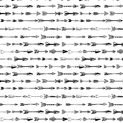 Blackout roller blind Sketch of arrows