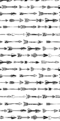 Blackout roller blind Sketch of arrows