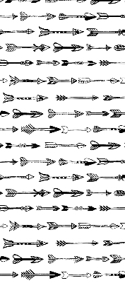 Blackout roller blind Sketch of arrows
