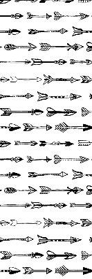 Blackout roller blind Sketch of arrows