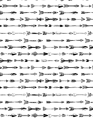 Blackout roller blind Sketch of arrows
