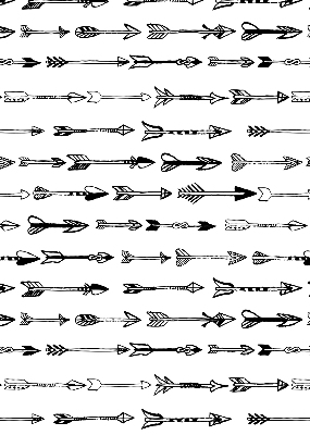 Blackout roller blind Sketch of arrows
