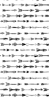 Blackout roller blind Sketch of arrows