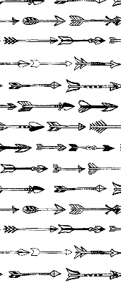 Blackout roller blind Sketch of arrows