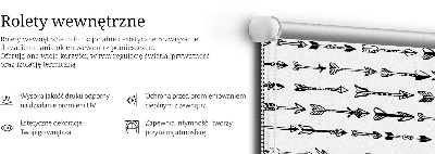 Blackout roller blind Sketch of arrows
